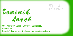 dominik lorch business card